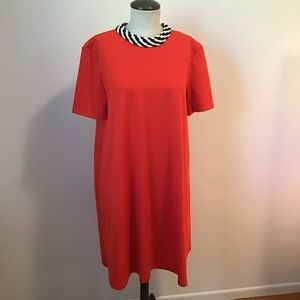 Zara Red Short Sleeve Dress
